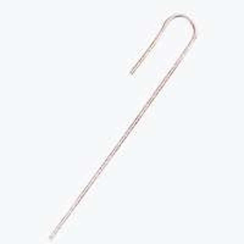 Raindrip 397015B Universal Tubing Hold-Down Hook Stake, 8 in L, 0.710, 1/2, 5/8 in Connection, Barbed, Steel, Black