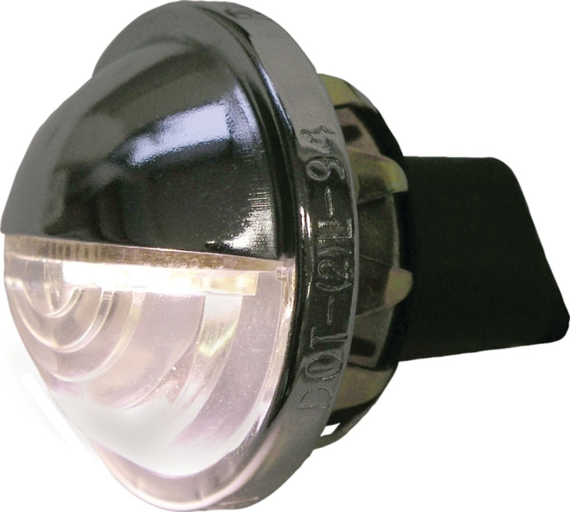PM V298C Round License Plate and Utility Light, 9 to 16 V, 4-Lamp, LED Lamp, White Lamp