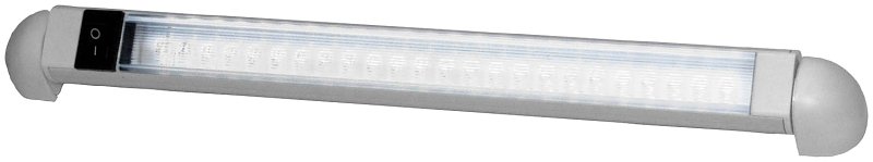 PM Great White Series V369S Tubular Rotating Interior Light with On/Off Switch, 10 to 30 V, 24-Lamp, LED Lamp