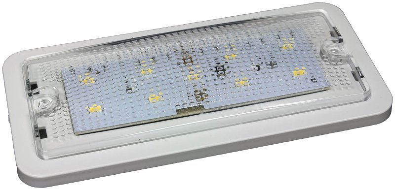 PM V368 Rectangular Dome/Interior Light, 9 to 32 V, 9-Lamp, LED Lamp, White Lamp, 500 Lumens