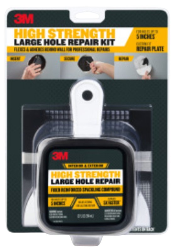 3M LHR-KIT Wall Repair Kit, Liquid, White, 12 fl-oz