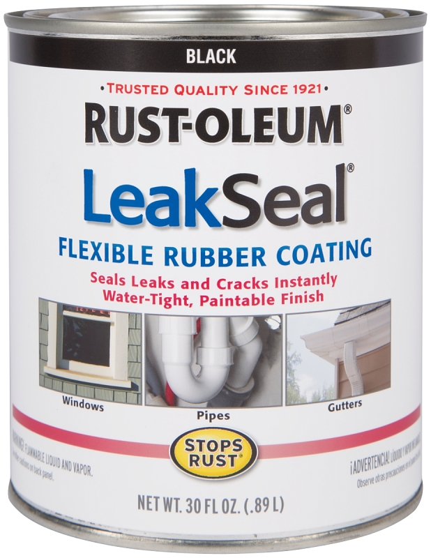 Rust Oleum 271791 Rubberized Coating Black 30 oz Can VORG7146970 271791