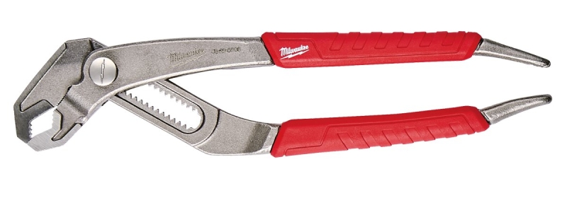 Milwaukee 48-22-6208 Tongue and Groove Plier, 8 in OAL, 1-3/4 in Jaw, Red Handle, Comfort Grip Handle, 1/4 in W Jaw