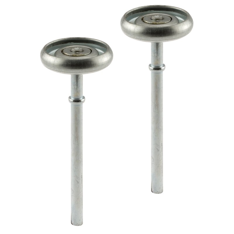 Prime-Line GD 52113 Door Roller, 1-13/16 in Dia Roller, 7/16 in W Roller, Steel