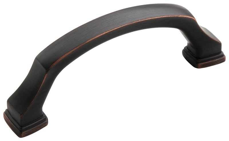 Amerock Revitalize Series BP55343ORB Cabinet Pull, 3-11/16 in L Handle, 1-3/8 in H Handle, 1-3/8 in Projection, Zinc