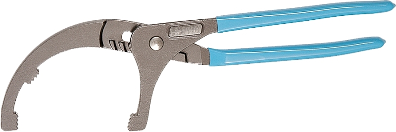 Channellock 212 Oil Filter Plier, 12 in OAL, 4-1/4 in Jaw Opening, Blue Handle, Comfort Grip Handle, 2-1/2 in L Jaw