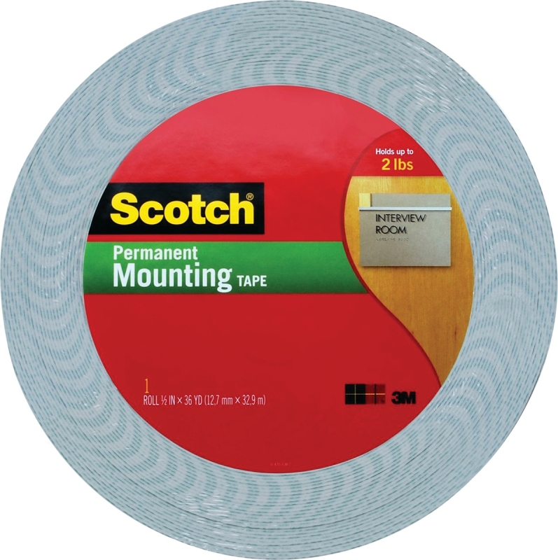 3M 4016-1 Double-Coated Foam Tape, 36 yd L, 1 in W, Urethane Backing, Off-White