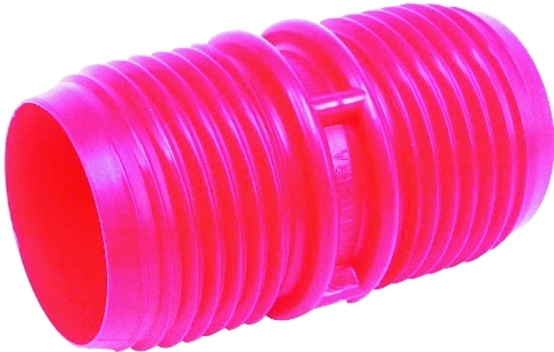 US Hardware RV-380B Hose Coupler, 3 in ID, Male Threaded, Plastic, Red