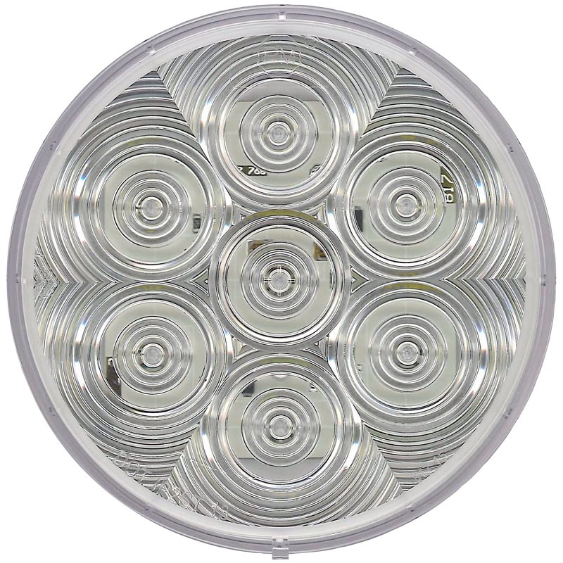 PM LumenX Series V826KC-7 Round Back-Up Light, 9 to 16 V, 7-Lamp, LED Lamp, Clear Lamp