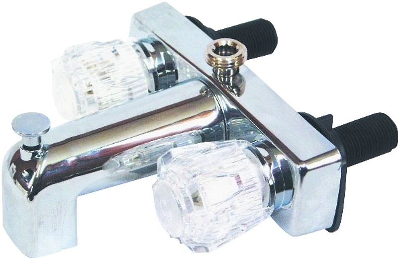 US Hardware RV-022B Tub and Shower Diverter, 1/2 in Connection, Plastic, Chrome-Plated