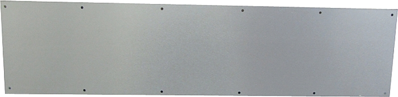 Schlage SC8400PA-619 8X34 Kick Plate, 34 in L, 8 in W, Aluminum, Satin Nickel