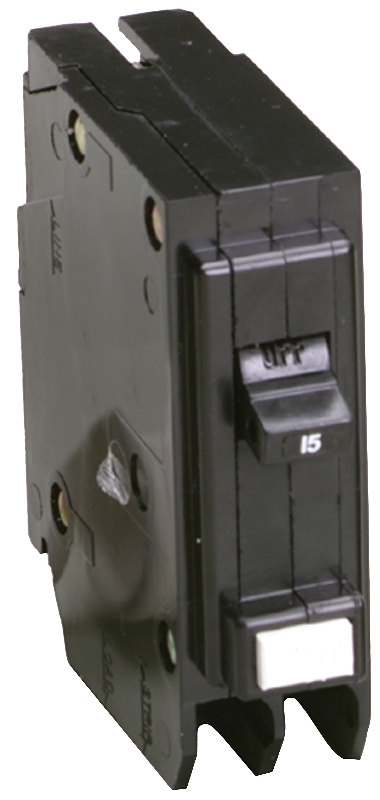 Cutler-Hammer BRP115GF Circuit Breaker, GFCI, Plug-In, Type BR, 15 A, 1-Pole, 120/240 VAC, Trip-to-Center Trip