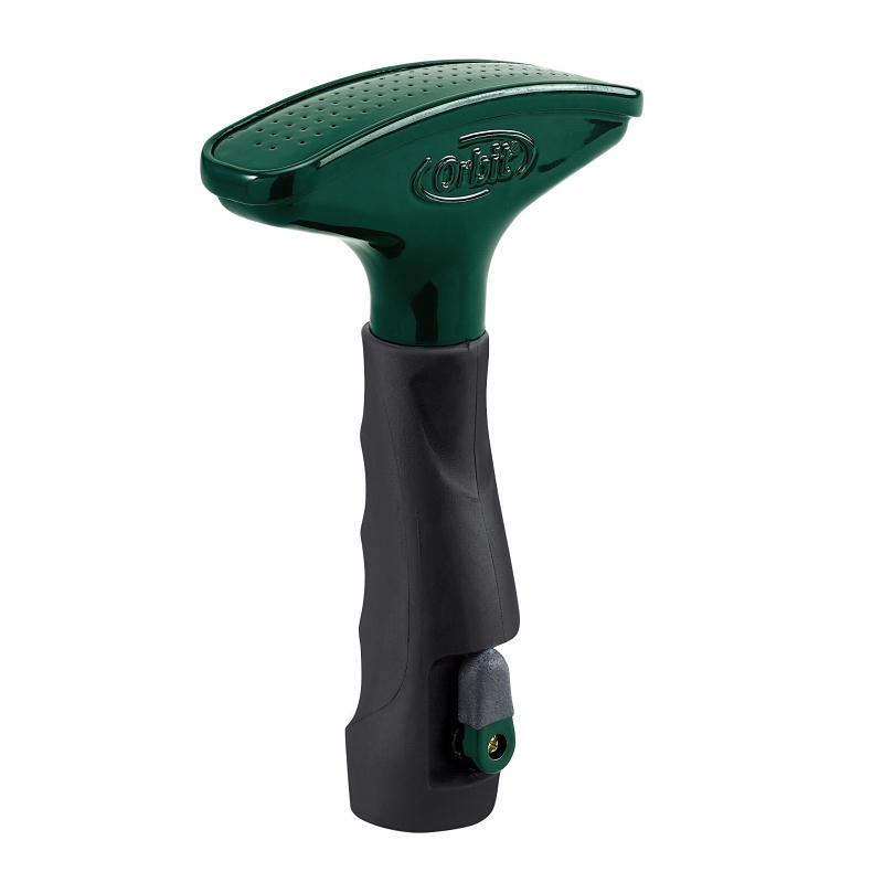 Orbit 58297N Fan Spray with Shut-Off, 3/4 in, Barbed, Metal, Black/Green