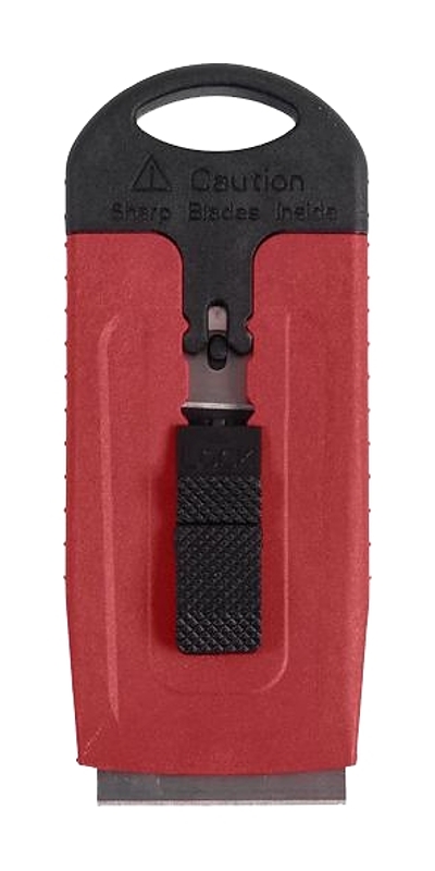 Hyde Overmold Series 13045 Safety Scraper, Retractable Blade, Ergonomic Handle