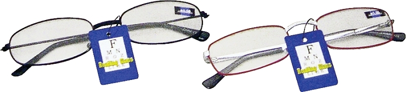 Diamond Visions RG-48 Reading Glasses, Unise, 1.25 to 2.5 Magnification, Assorted Frame