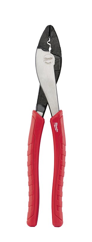 Milwaukee 48-22-6103 Crimping Plier, 8.976 in OAL, 1-1/2 in Jaw Opening, Red Handle, Comfort Grip Handle