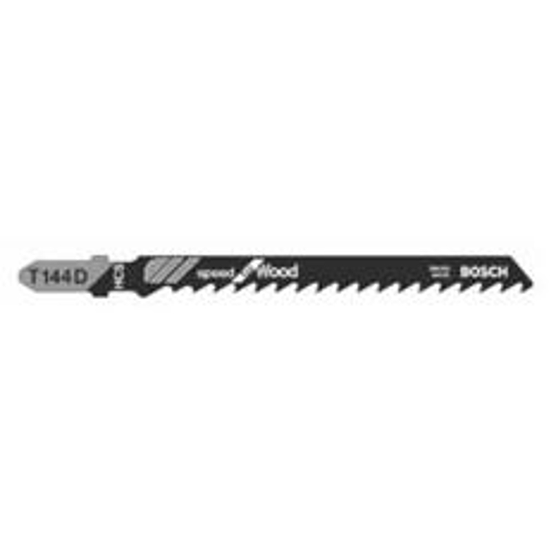 Bosch T144D Jig Saw Blade, 5/16 in W, 4 in L, 6 TPI, HCS Cutting Edge
