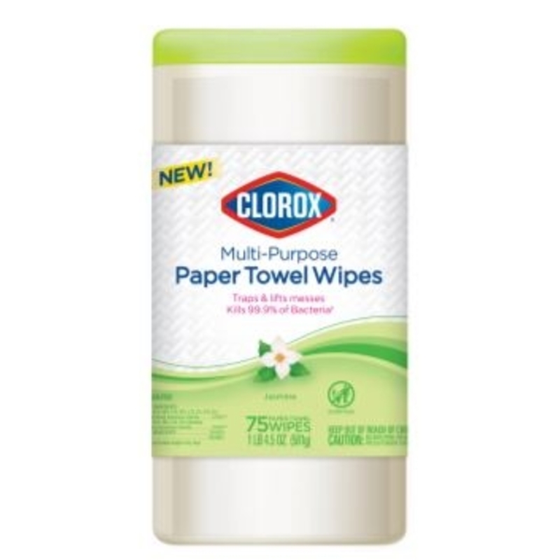 Clorox Jasmine Scent Disinfecting Wipes 75 ct Pack of 6