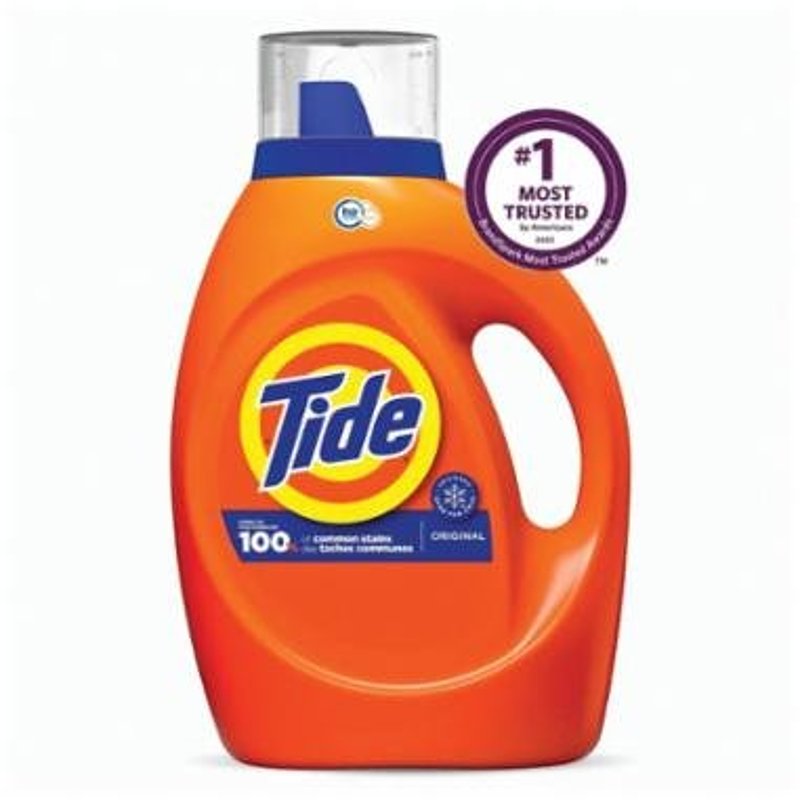 Tide 12104 Laundry Detergent, 100 fl-oz, Liquid, Original, Pack of 4