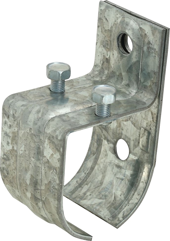National Hardware N100-007 Round Rail Splice Bracket, Steel, Zinc-Plated