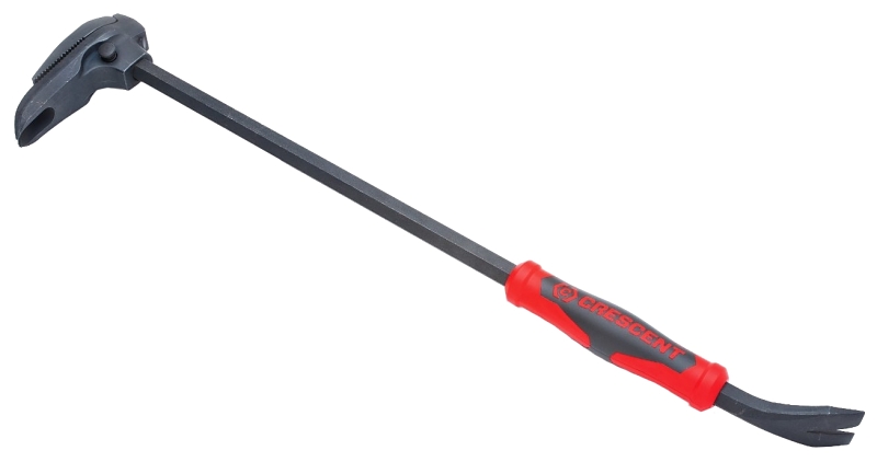 Crescent CODE RED Series DB24 Nail Puller Slots Tip, 24 in L, Steel, Black, 4-1/2 in W