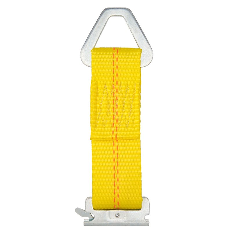 Keeper 47801 E-Track Tie-Off Strap, Steel, Yellow