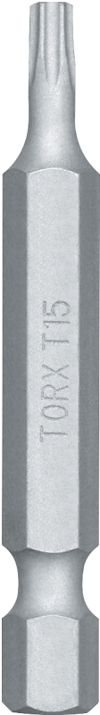 DEWALT DW2648 Power Screwdriver Bit, T15 Drive, Torx Drive, 1/4 in Shank, Hex Shank, 2 in L, Steel