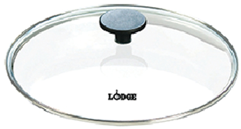 Lodge GL12 Lid with Silicone Knob, Round, Glass, Clear, Pack of 3