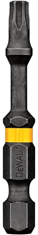 Impact Ready DWA2TX25IRB Power FlexTorq Screwdriver Bit, T25, Torx, 1/4 in Hex Shank, 2 in L, S2 Chrome Molybdenum Steel, Pack of 50
