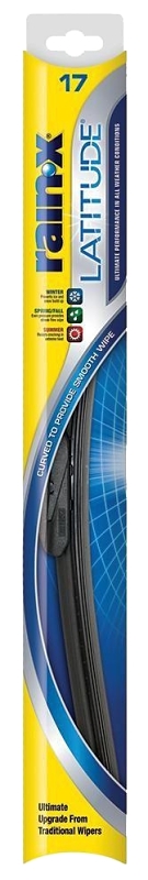 RainX Latitude 507928315079283 Winter Wiper Blade 17 in Curved Blade Rubber