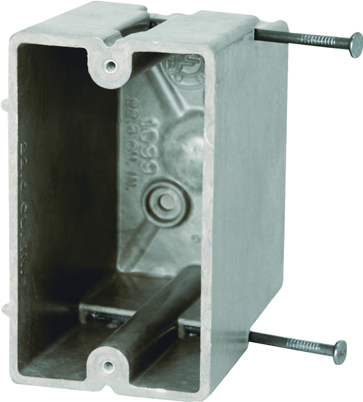 fiberglassBOX 1099-N Electrical Box, 2-Outlet, 1-Gang, 4-Knockout, Glass Reinforced Polyester, Off-White