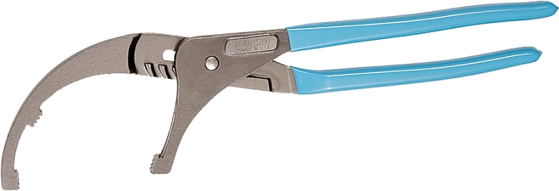 Channellock 215 Oil Filter Plier, 15-1/2 in OAL, 5-1/2 in Jaw Opening, Blue Handle, Comfort Grip Handle, 3-1/2 in L Jaw