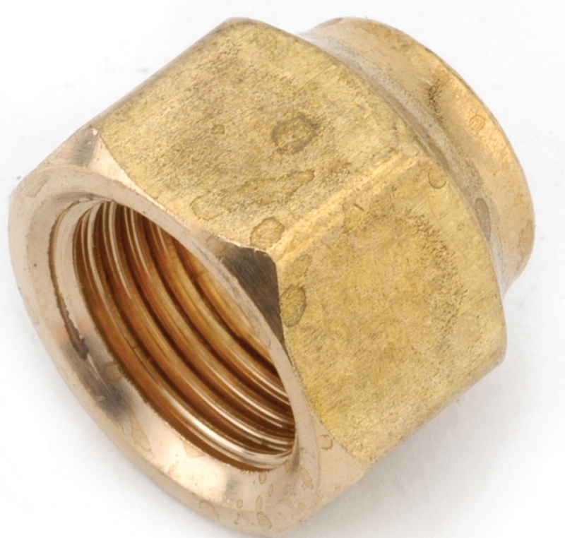 Anderson Metals 754018-08 Nut, 1/2 in, Flared, Brass