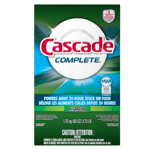 Cascade Complete Fresh Scent Powder Dishwasher Detergent 60 oz 1 pk Pack of 6