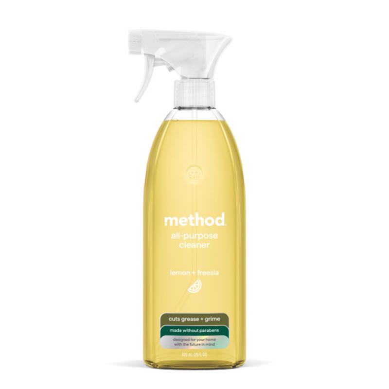 Method Lemon Freesia Scent All Purpose Cleaner Liquid 28 oz, Pack of 8