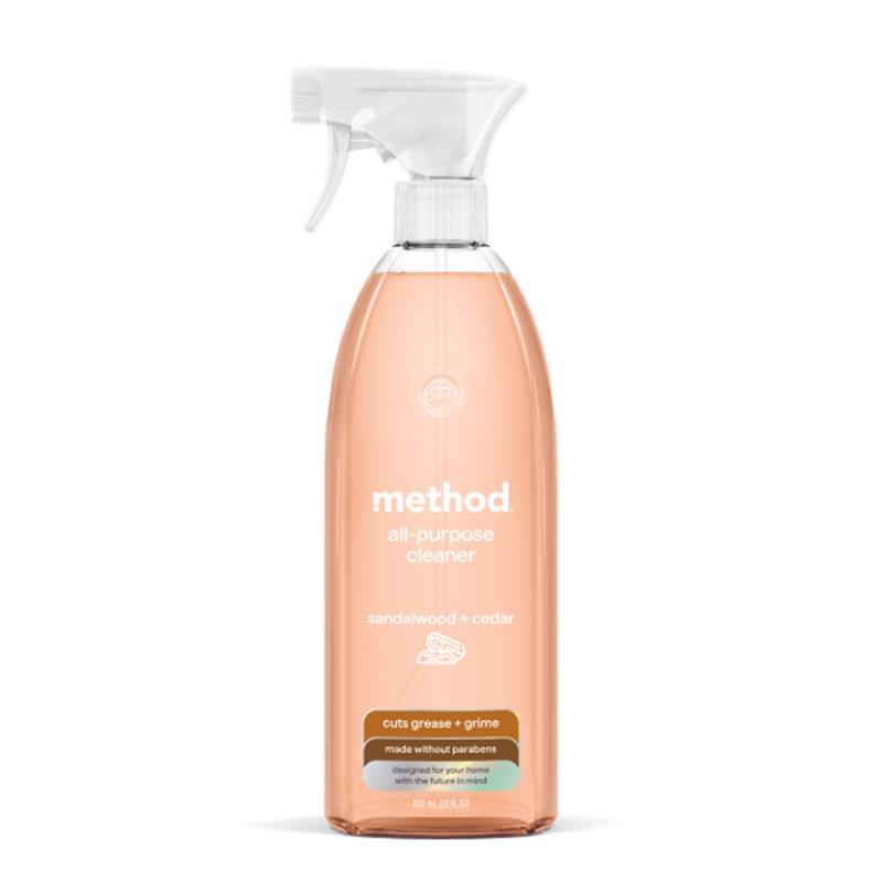 Method Sandalwood Cedar Scent All Purpose Cleaner Liquid 28 oz, Pack of 8