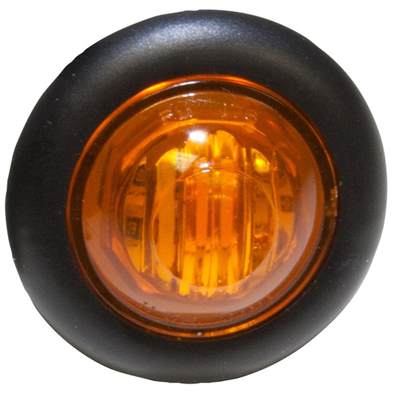 PM V181A-BT2 Marker Light, 9/16 V, LED Lamp, Amber Lens, Grommet Mounting