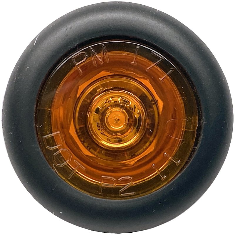 PM V171A Side Marker/Clearance Light, 9 to 16 V, LED Lamp, Amber Lens, ABS Housing Material, Grommet Mounting