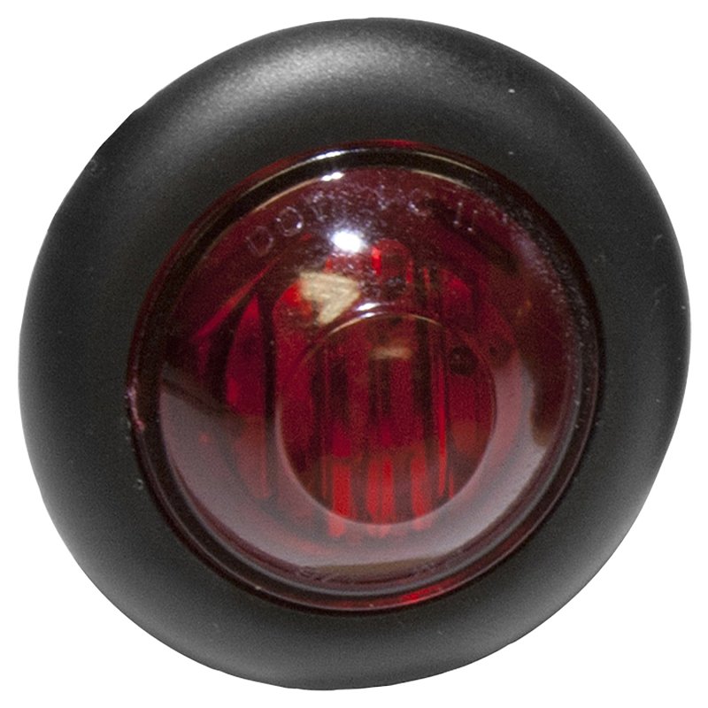 PM V181R-BT2 Marker Light, 9/16 V, LED Lamp, Red Lens, Grommet Mounting