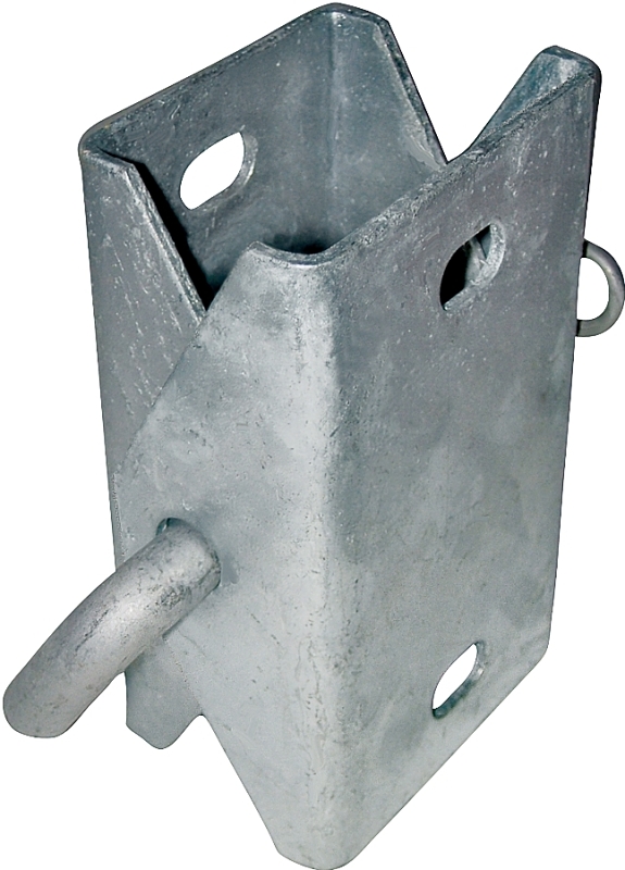 Multinautic 10004 Connector Hinge, 3-1/2 in, Carriage Bolt Mounting, Steel, Hot-Dipped Galvanized