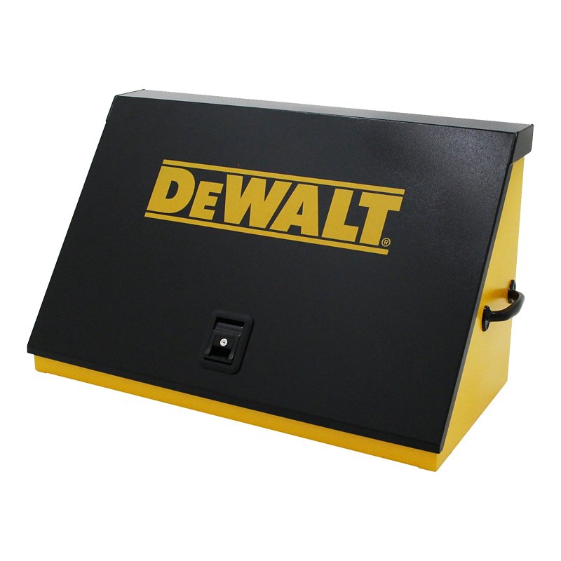 Quality Craft DXTB36BY Triangle Tool Box, Steel, Black/Yellow, 21.5 in H x 36.85 in W x 17.52 in D Outside