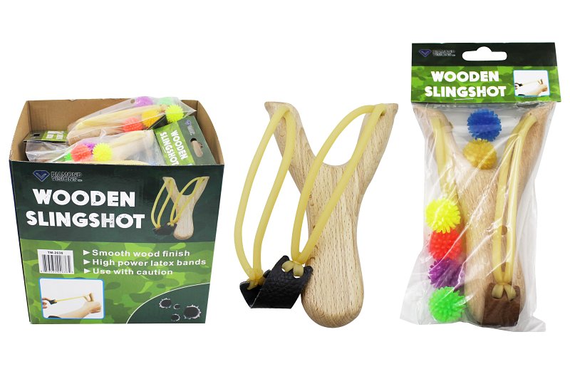 Diamond Visions TM-2636 Sling Shot, Latex Elastic Material, Pack of 18