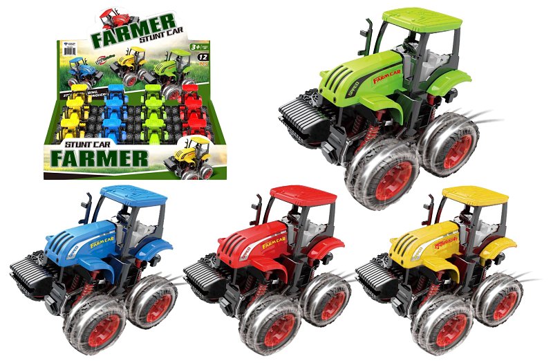 Diamond Visions TM-3634 Big Wheel Farm Tractor, Plastic, Pack of 12