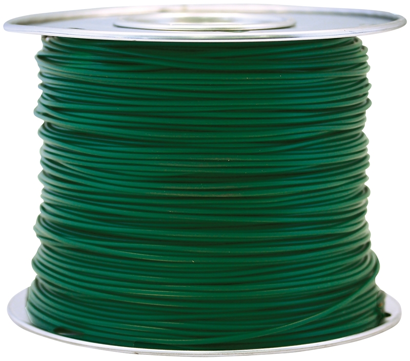 CCI 56421923 Primary Wire, 14 AWG Wire, 1-Conductor, 60 VDC, Copper Conductor, Dark Green Sheath, 100 ft L