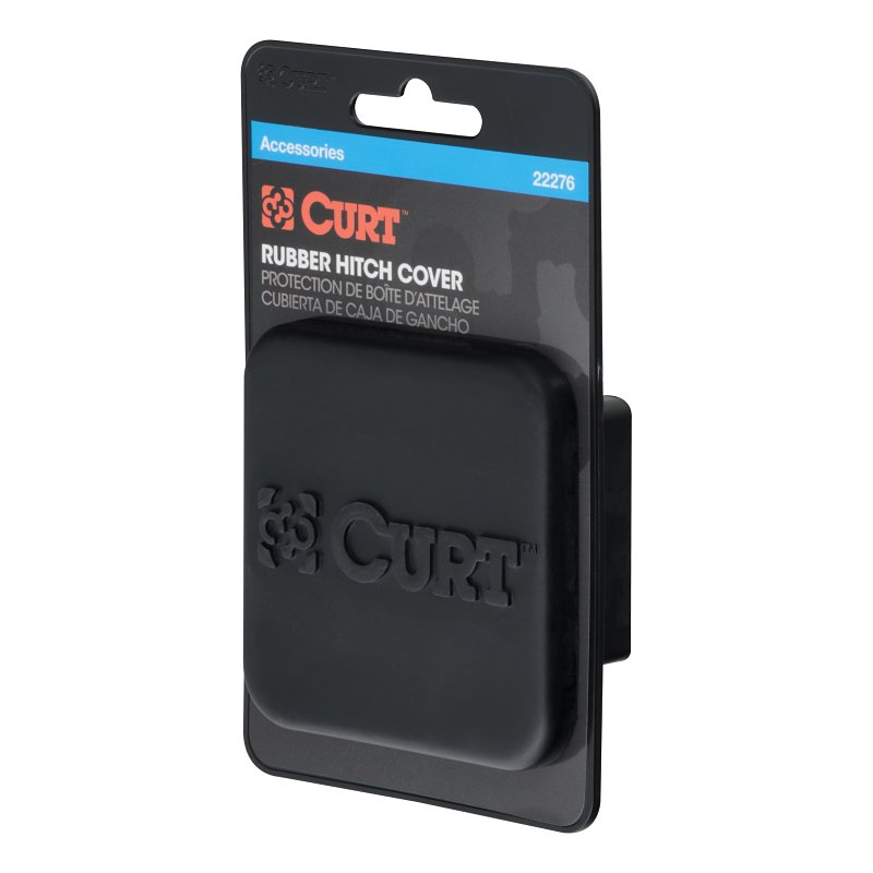 Curt 22276 Hitch Tube Cover, Specifications: 2 in Receiver Tube Size, Rubber, Black