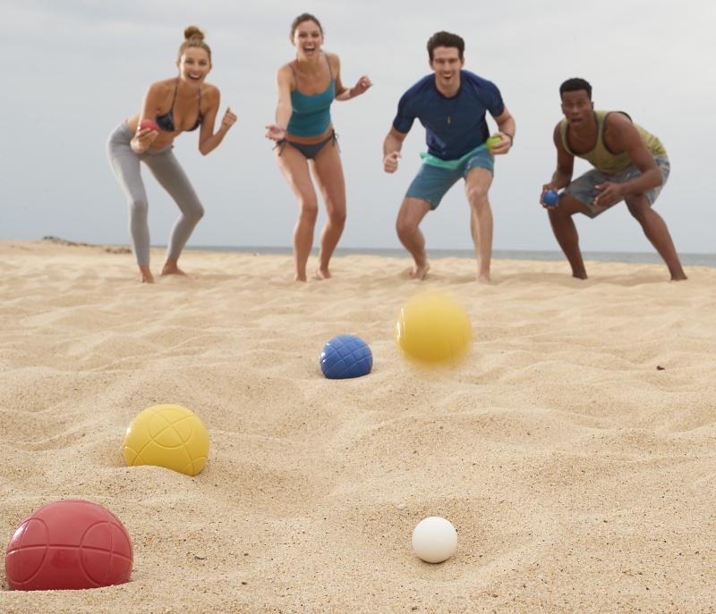 Franklin 50110 Starter Bocce Set, 90 mm Dia, Polyethylene, Green/Red/Yellow