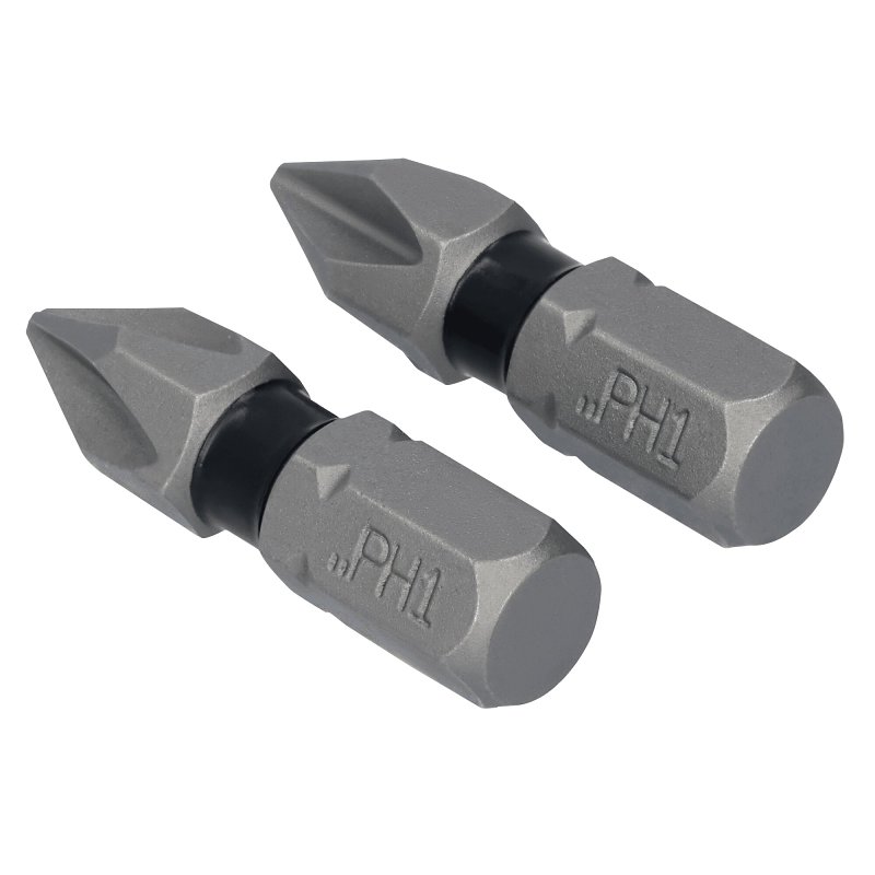 DEWALT TOUGHGRIP DWAF1PH1TG2 Screwdriver Bit, #1 Drive, Phillips Drive, 1/4 in Shank, Hex Shank, 1 in L, Steel