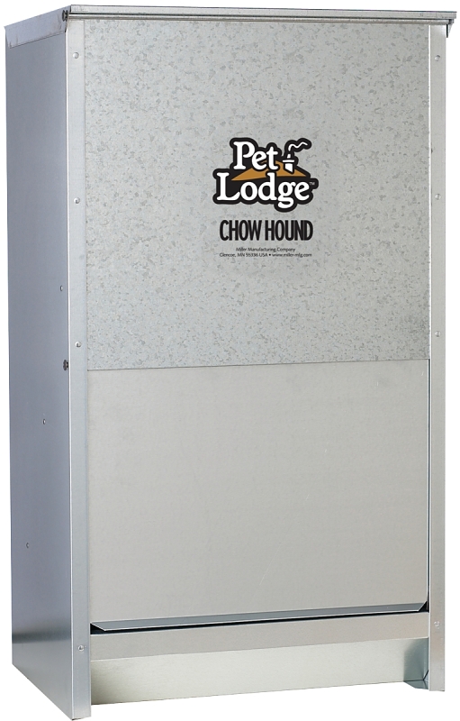 Pet Lodge CH50 Pet Feeder, 50 lb Volume, Steel
