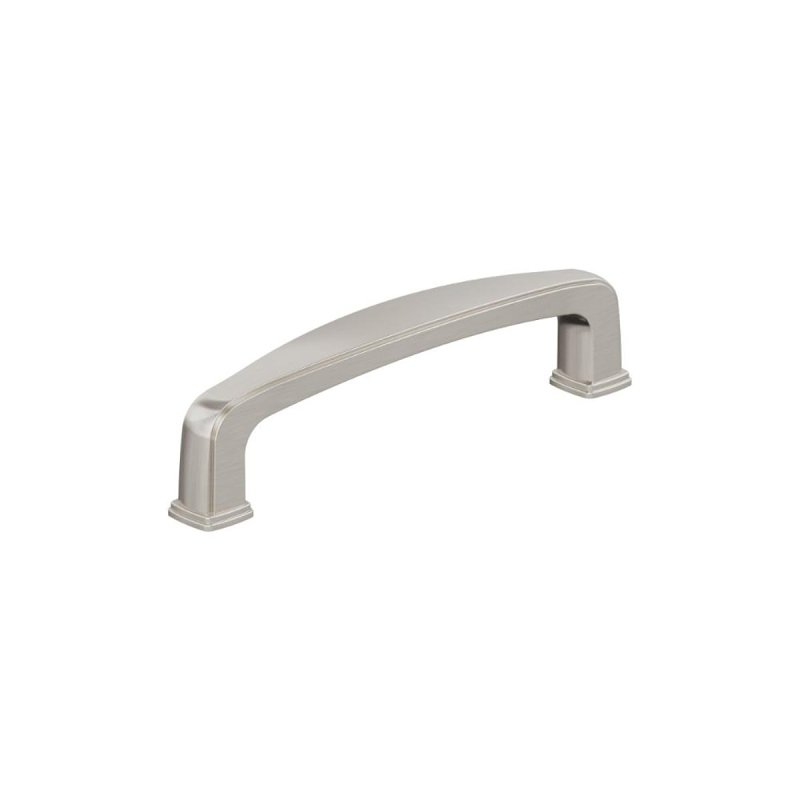 Franklin BP37051G10 Cabinet Pull, 4-1/4 in L Handle, 9/16 in H Handle, 1-1/16 in Projection, Zinc, Satin Nickel