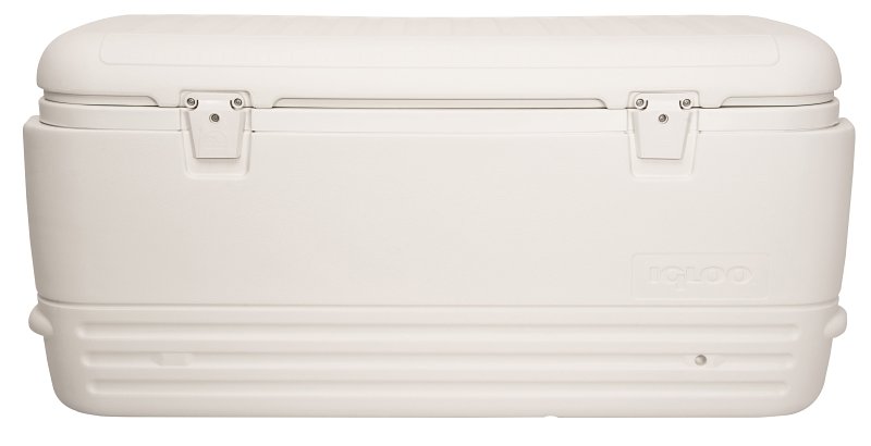 Igloo Polar Series 0044577 Chest Cooler, 188 Cans, 120 qt Cooler, HDPE, White, 5 days Ice Retention